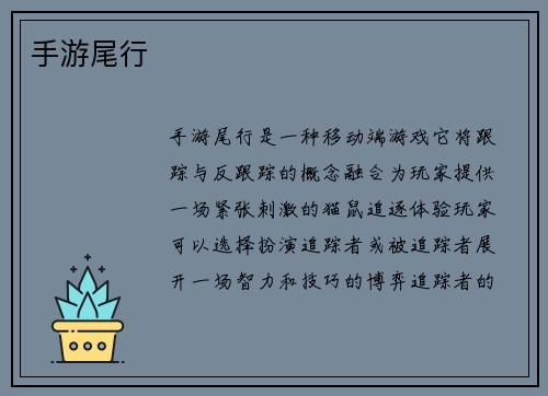 手游尾行